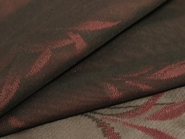 平和屋着物＊夏物 小紋 紗 枝葉文 正絹 逸品 AABD4668jd