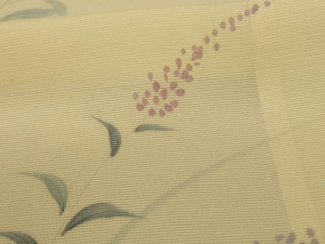 平和屋着物*夏物 訪問着 絽 手描き 草花文 正絹 逸品 AABD4675jd