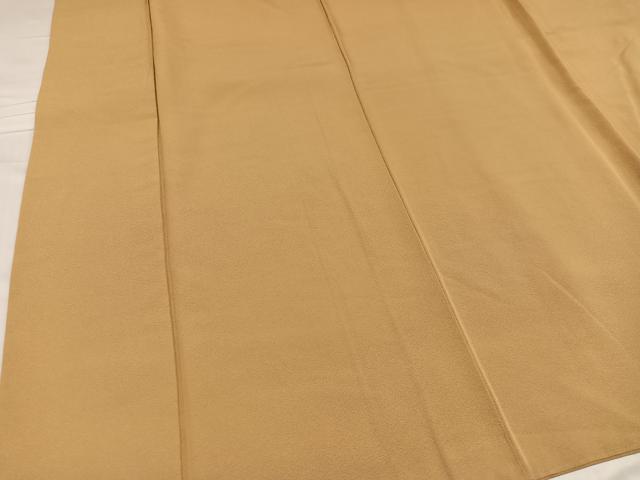 平和屋着物●上質な色無地 飴色 正絹 逸品 AABD4775ph