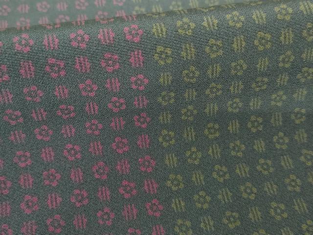 平和屋着物●上質な小紋 花間道 正絹 逸品 AABD4972cs