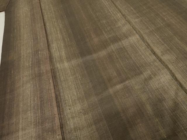 平和屋着物●上質な紬 間道 正絹 逸品 AABD4974cs