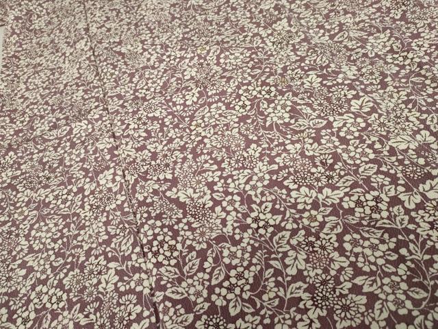 平和屋着物●上質な小紋 草花文 鬼しぼ縮緬 高島屋扱い 正絹 逸品 AABD4988cs