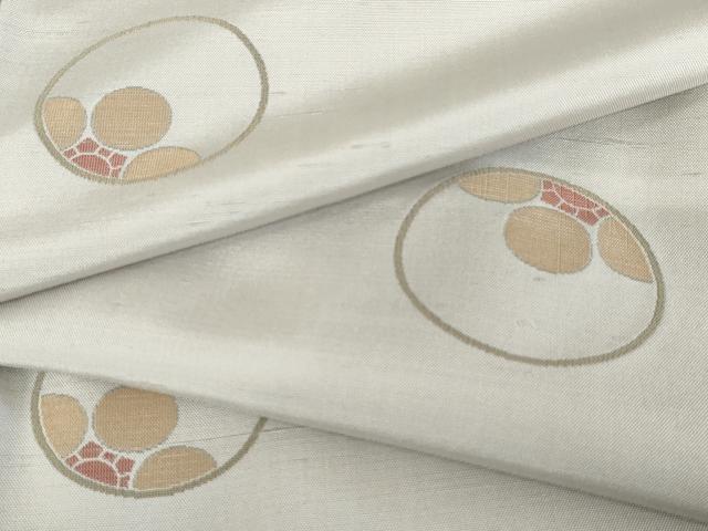平和屋着物●上質な紬 花丸文 正絹 逸品 AABD5066cs