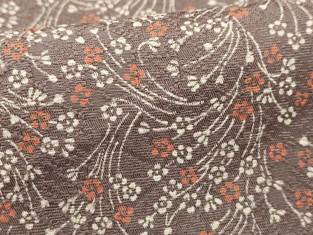 平和屋着物■上質な小紋 草花文 正絹 逸品 AABD5343sx