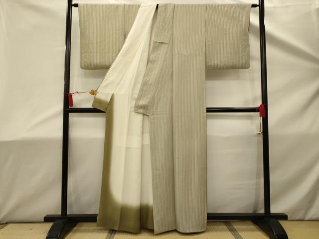 平和屋着物■上質な小紋 間道 正絹 逸品 AABD5392sx