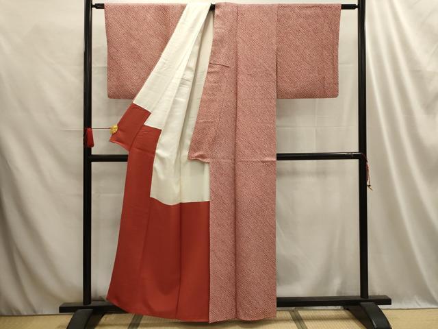 平和屋着物■大変加工の良い総絞り小紋 正絹 逸品 AABD5524sx