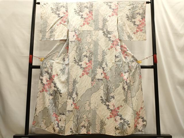 平和屋□極上 小紋 葵 伊と幸 反端付き 逸品 未使用2s260