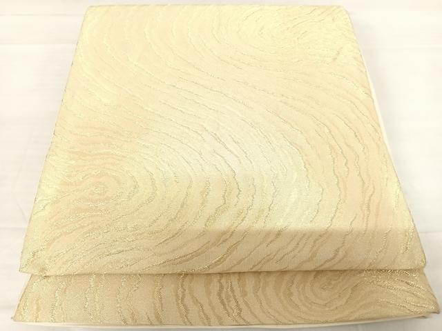 平和屋着物◎六通柄袋帯 流水文 金糸 正絹 逸品 AABD5636yx