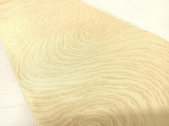 平和屋着物◎六通柄袋帯 流水文 金糸 正絹 逸品 AABD5636yx