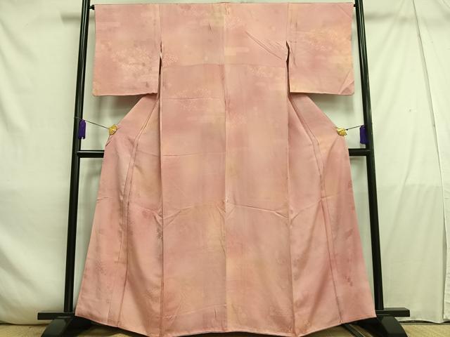 平和屋着物■上質な小紋 楓籬地紋 暈し染め 正絹 逸品 AABD5853oa