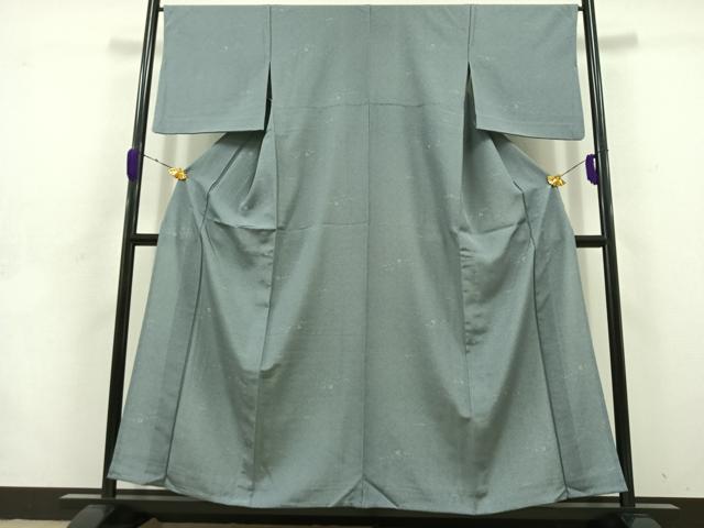 平和屋着物▽上質な小紋 単衣 草花文 正絹 逸品 AABD6041jh