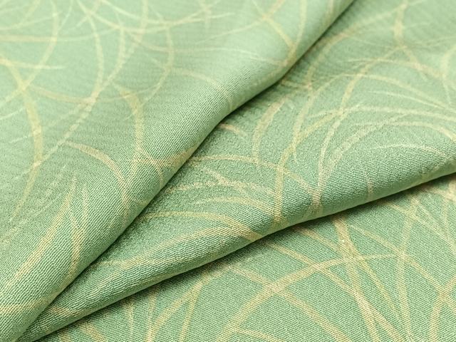 平和屋着物▽上質な小紋 単衣 芝文 正絹 逸品 AABD6042jh
