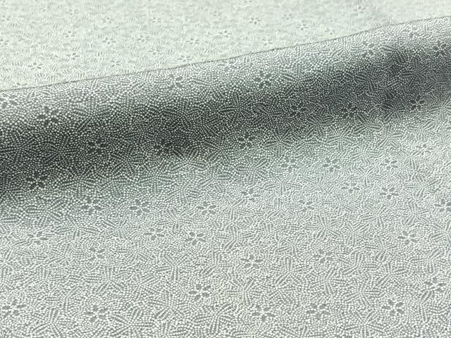 平和屋着物▽江戸小紋 単衣 花尽くし文 正絹 逸品 AABD6060jh
