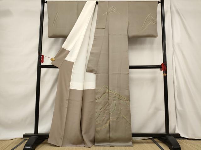平和屋着物■訪問着 流水文 金彩 洗える着物 AABD6090st