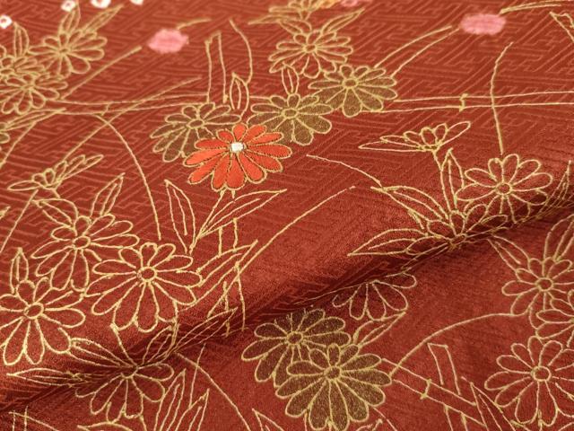 平和屋着物●訪問着 絞り 刺繍 流水枝花文 金彩 正絹 逸品 未使用 AABD6205cs