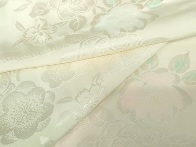 平和屋着物●長襦袢 無双仕立て 草花地紋 暈し染め 正絹 逸品 AABD6421cs