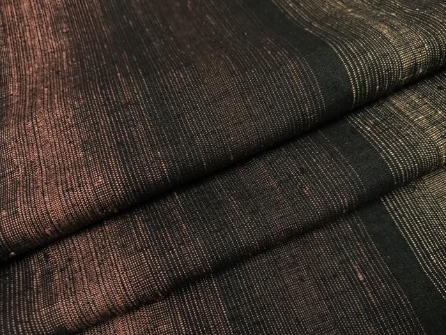 平和屋着物●上質な紬 間道 正絹 逸品 AABD6487ph
