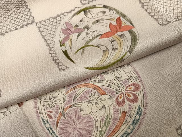 平和屋着物●訪問着 辻が花 暈し染め 正絹 逸品 AABG8501ph