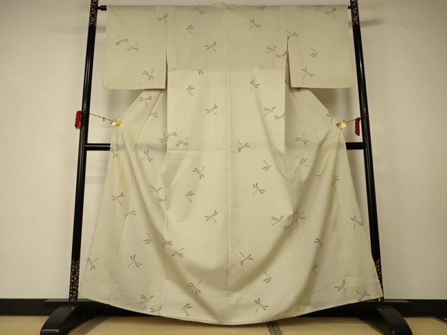 平和屋着物*夏物 小紋 紗 蜻蛉 洗える着物 AABD6582jd