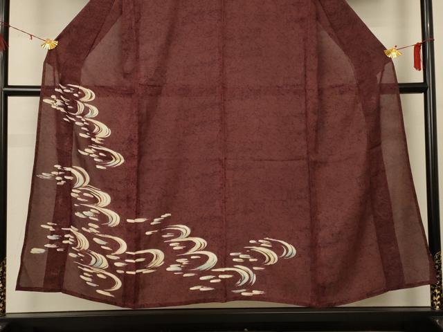 平和屋着物*夏物 訪問着 絽 流水文 正絹 逸品 AABD6611jd