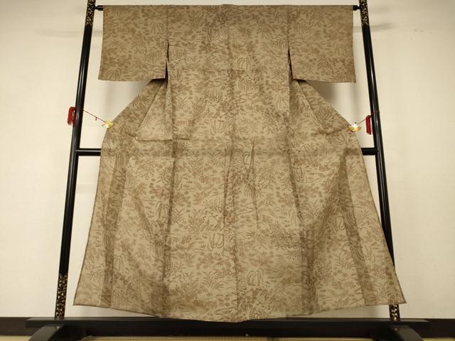 平和屋着物*夏物 小千谷ちぢみ 松竹梅 麻 逸品 AABD6626jd