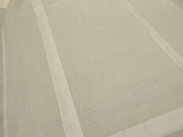 平和屋着物*夏物 長襦袢 萩紋紗 白色 洗える着物 AABD6628jd