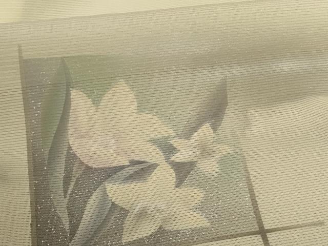 平和屋着物*夏物 訪問着 絽 草花文 正絹 逸品 AABD6640jd