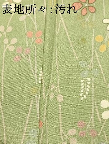 平和屋着物■訪問着 草花文 暈し染め 正絹 逸品 AABD6929fw