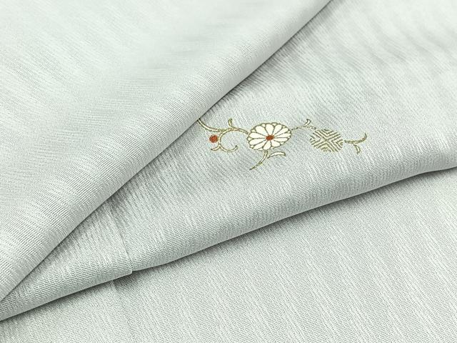 平和屋着物▽上質な小紋 単衣 花唐草文 正絹 逸品 AABD6966jh