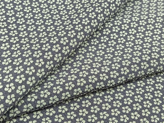 平和屋着物▽上質な小紋 単衣 花尽くし文 正絹 逸品 AABD6998jh