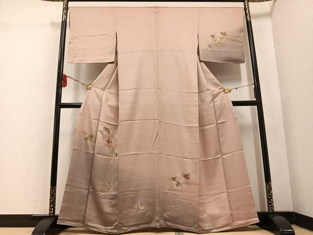 平和屋着物●訪問着 螺鈿 銀杏 暈し染め 金彩 鈴乃屋扱い 正絹 逸品 AABD7001ph