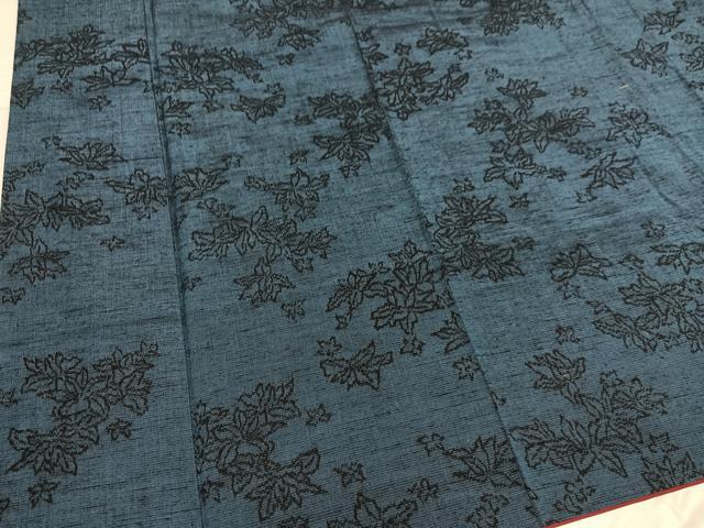 平和屋着物●結城紬 花尽くし 正絹 逸品 AABD7022ph