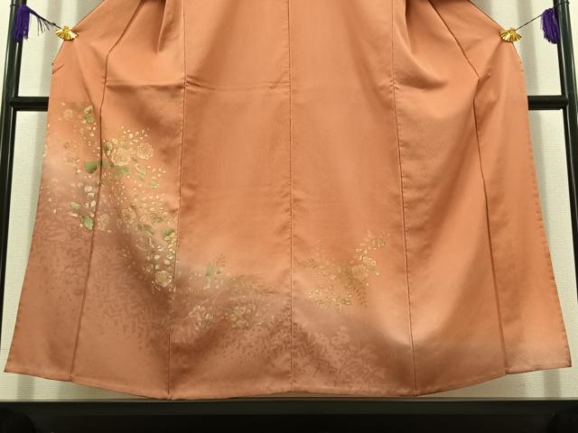 平和屋着物▽訪問着 単衣 辻が花 暈し染め 金彩 正絹 逸品 AABD7504jh