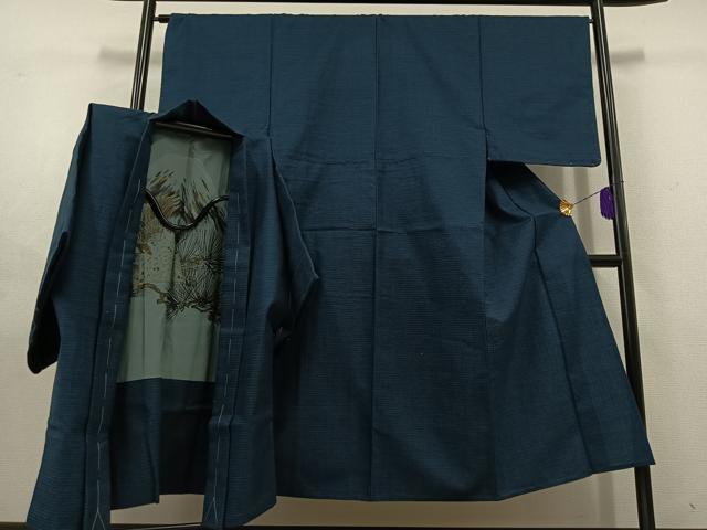 平和屋着物▽男性 小紋 単衣 アンサンブル 80亀甲 総詰め 逸品 AABD7506jh