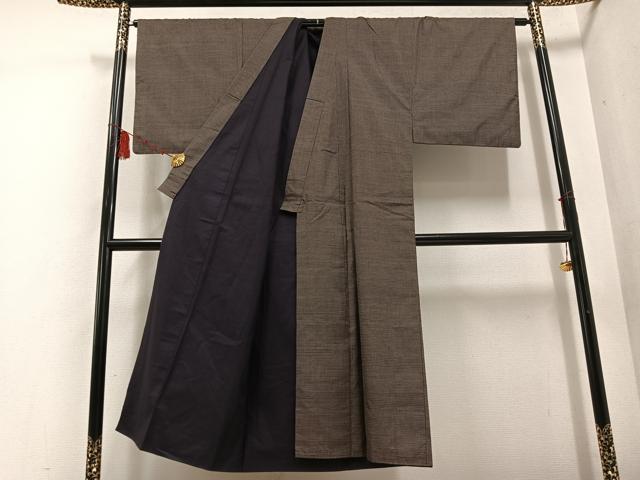平和屋着物●男性 本場大島紬 100亀甲 総詰め 正絹 逸品 AABD7526ph