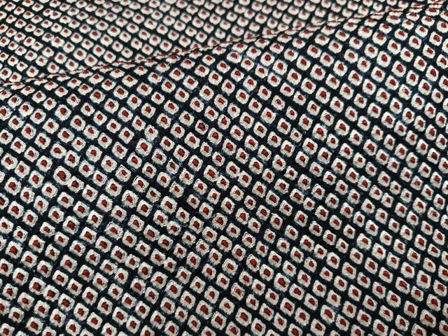 平和屋着物●大変加工の良い総絞り小紋 ほていや扱い ロング丈 正絹 逸品 AABD7572ph
