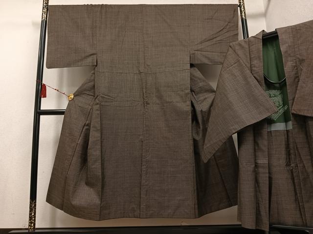 平和屋着物●男性 本場大島紬 アンサンブル 一元7マルキ 正絹 逸品 AABD7585ph