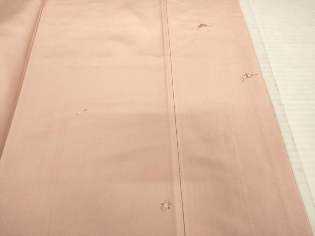 平和屋着物●訪問着 紬地 総刺繍 花束文 やまと誂製 正絹 逸品 AABD7634ck