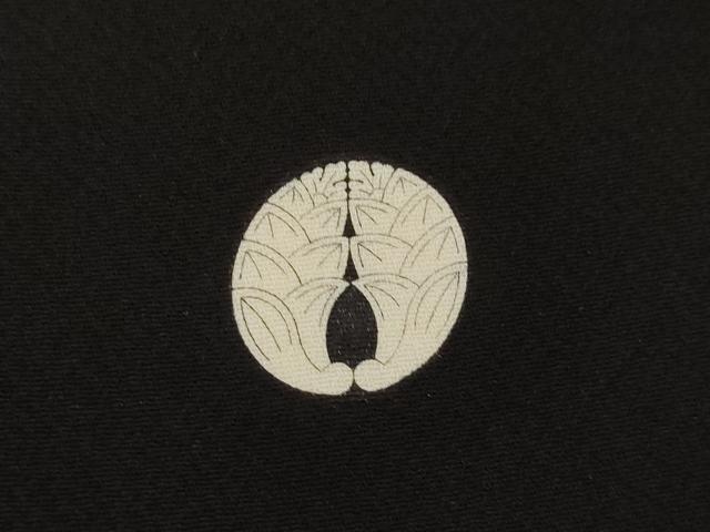平和屋着物●豪華黒留袖 作家物 駒刺繍 向かい鳥更紗花文 金糸 正絹 逸品 AABE9241ck