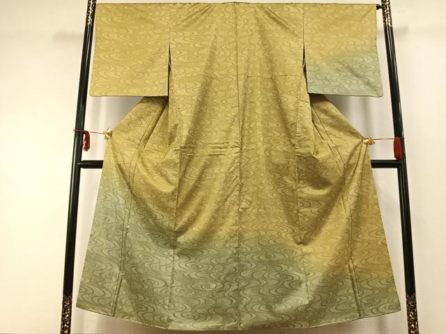 平和屋着物●訪問着 本場染大島紬 流水文 正絹 逸品 AABD8481fy