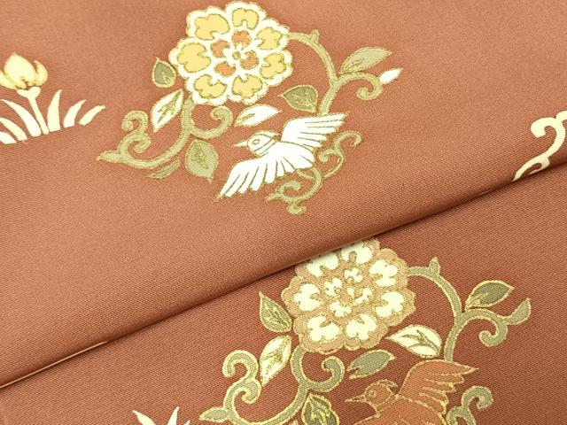 平和屋着物●訪問着 花鳥文 金彩 正絹 逸品 AABD8489fy