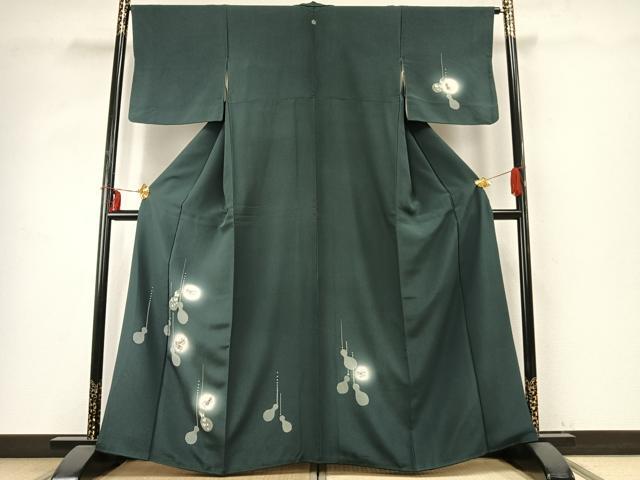 平和屋着物●訪問着 刺繍 瓢箪 蛍暈し 銀糸 銀彩 正絹 逸品 AABD8525fy