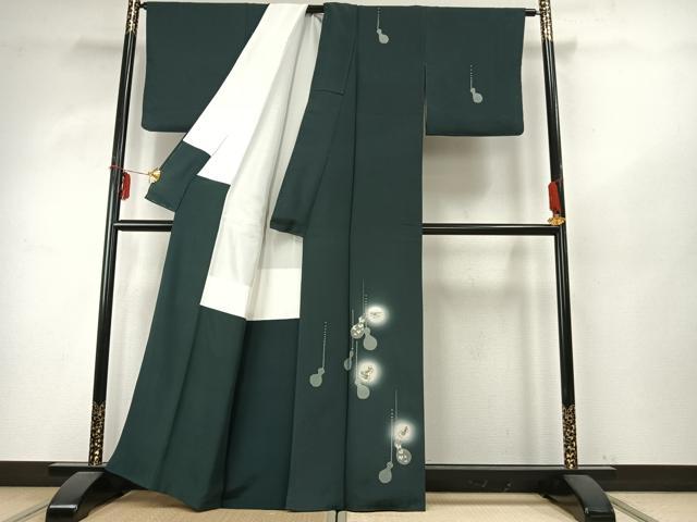 平和屋着物●訪問着 刺繍 瓢箪 蛍暈し 銀糸 銀彩 正絹 逸品 AABD8525fy