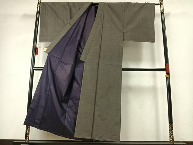 平和屋着物●男性 本場村山大島紬 アンサンブル 亀甲絣 正絹 逸品 AABD8538fy