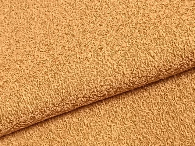 平和屋着物●上質な色無地 小麦色 正絹 逸品 AABD8542fy
