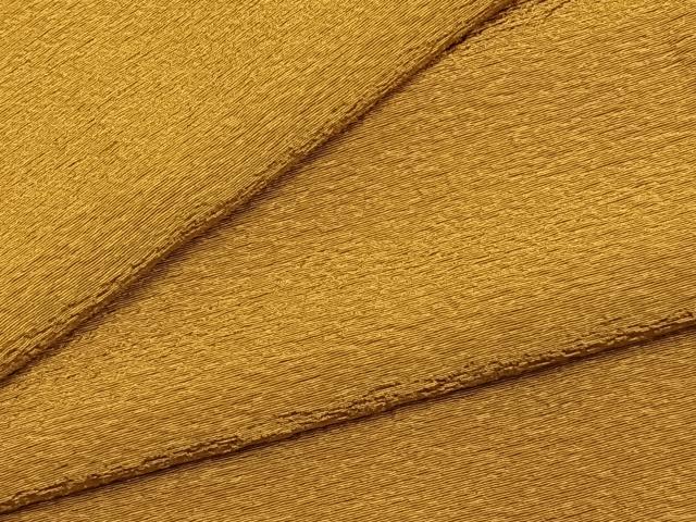 平和屋着物●上質な色無地 山吹茶色 正絹 逸品 AABD8586fy