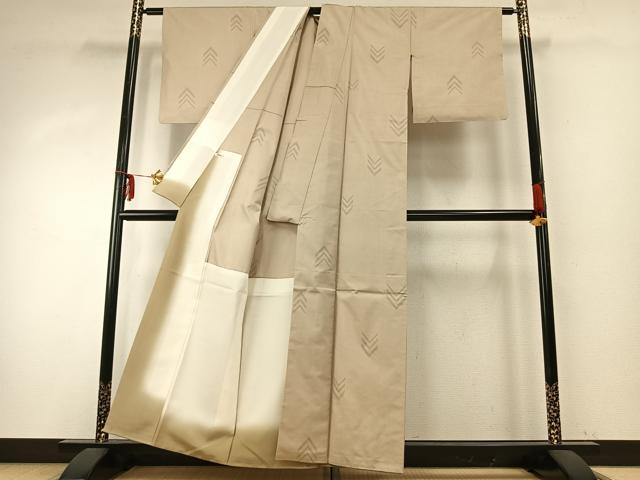平和屋着物●本場大島紬 カタス7マルキ 幾何学文様 正絹 逸品 AABD8601fy