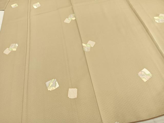 平和屋着物●上質な小紋 色紙文 金彩 正絹 逸品 AABD8627fy