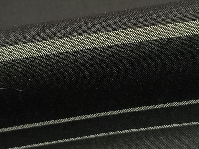 平和屋着物●上質な紬 横段文 黒地 正絹 逸品 AABD8730fy