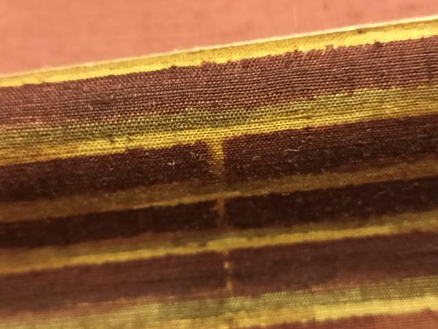 平和屋着物●上質な紬 横段文 正絹 逸品 AABD8741fy